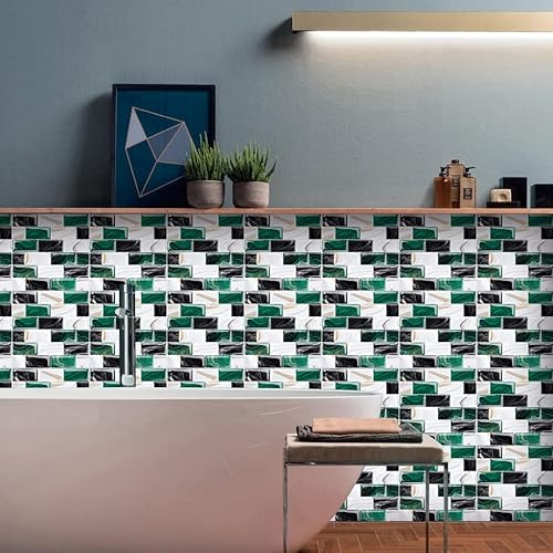 Miniatura 6 de Peel and Stick Tile Stickers Decorative Tile StickersDIY Self Adhesive Waterproof Sticky WallpaperSuitable for Bathroom, Camper, Countertop, Ceramic