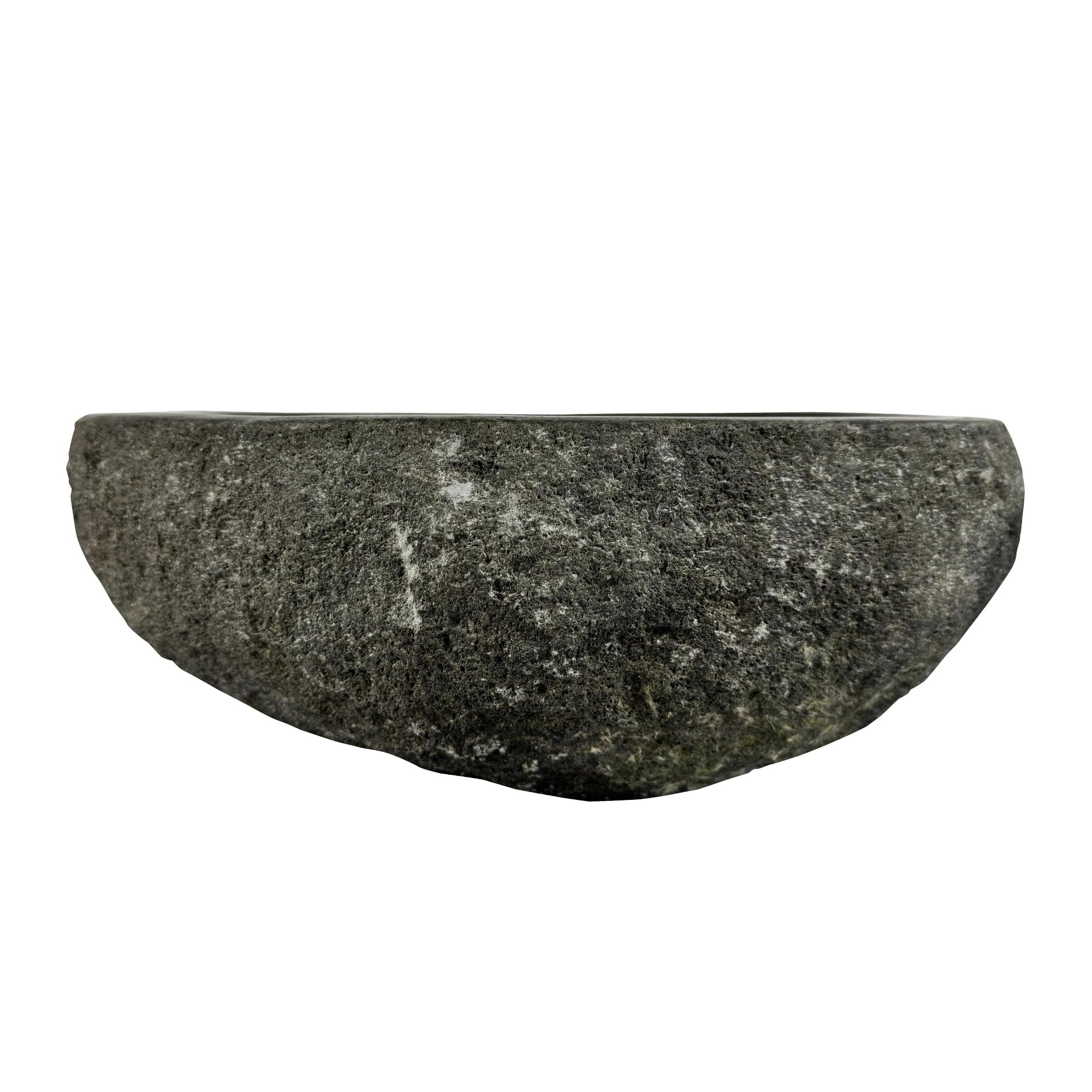 Riviersteen Waskom Fiume Rond Grijs 40x15cm Dunne rand