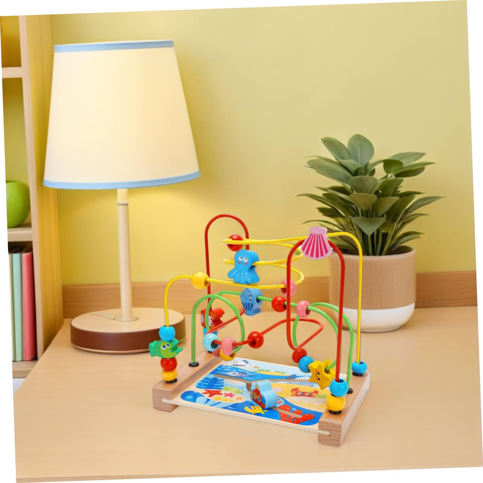 ORFOFE Giocattoli Montessori Bead Maze Roller in Legno per Bambini | Giocattoli Sensoriali, Giochi Interattivi per Festa di Compleanno e Back To School Party