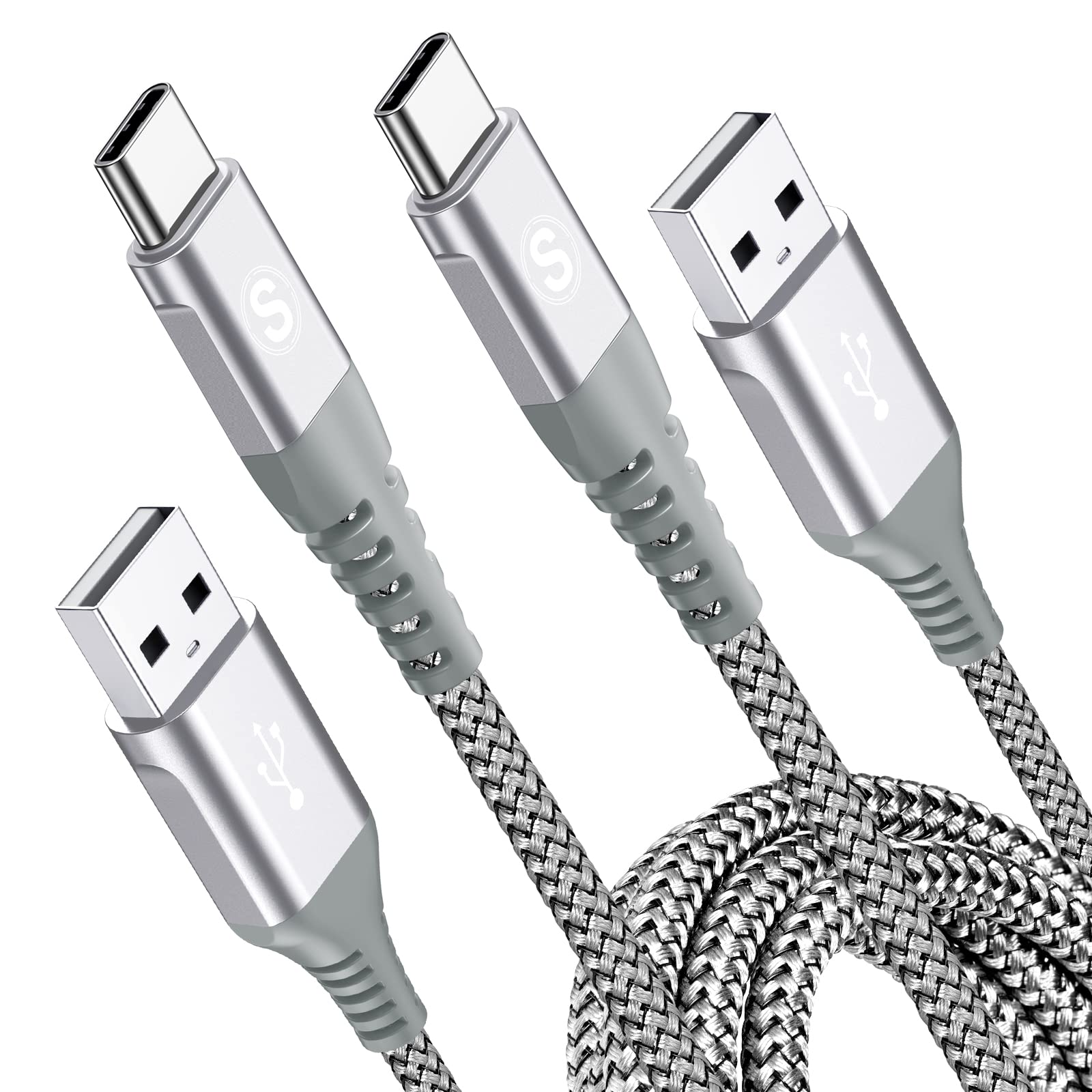 Cavo USB C [2 Pezzi,2m+3 m] Cavo Tipo C Ricarica Rapida per i phone 16 15 Plus Pro Max,Samsung Galaxy S24/S23/S22/S21/S20/S10/S9/S8,So ny,Xiaomi,Hua wei,Google Pixel e altri dispositivi Android USB-C