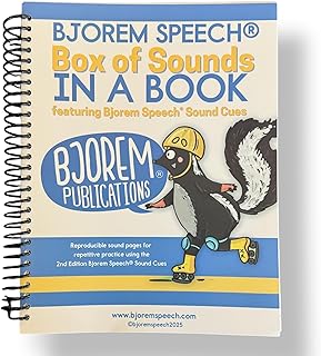 Bjorem Speech® Box of Sounds in a Book – 250+ Reproducible Pages for Speech Therapy, Childhood Apraxia of Speech, Articulation & Literacy (Initial, Medial, Final Sound Positions)