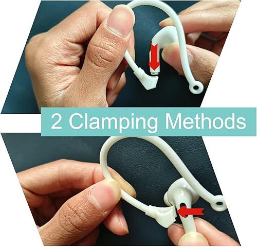 Miniatura 2 de 3 pares de ganchos para las orejas para AirPods 1 y 2 y Pro, puntas profesionales de silicona antideslizante compatibles con Apple Airpods 1 y 2 y