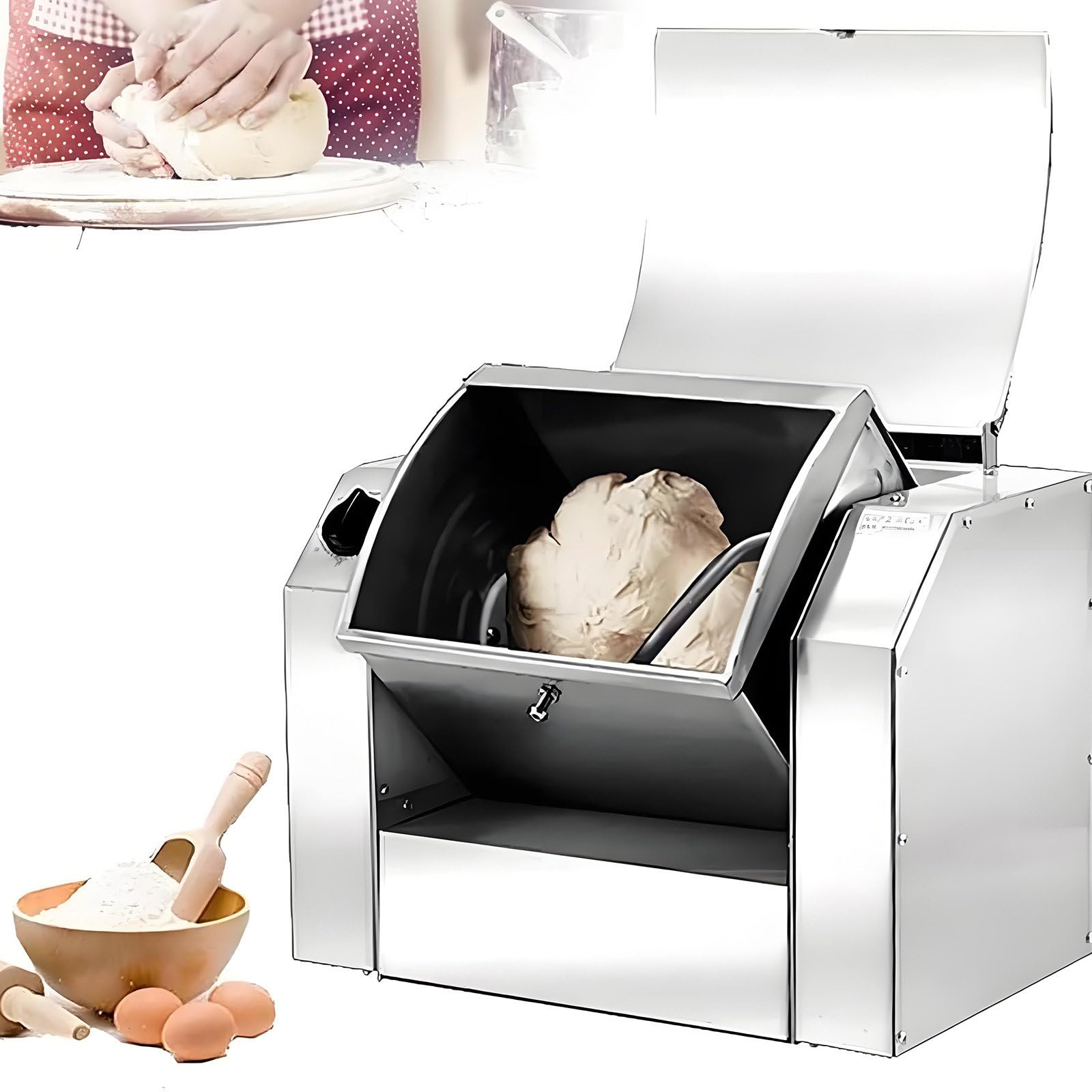 Impastatrice professionale in acciaio inox per ristoranti e pizzerie 10kg