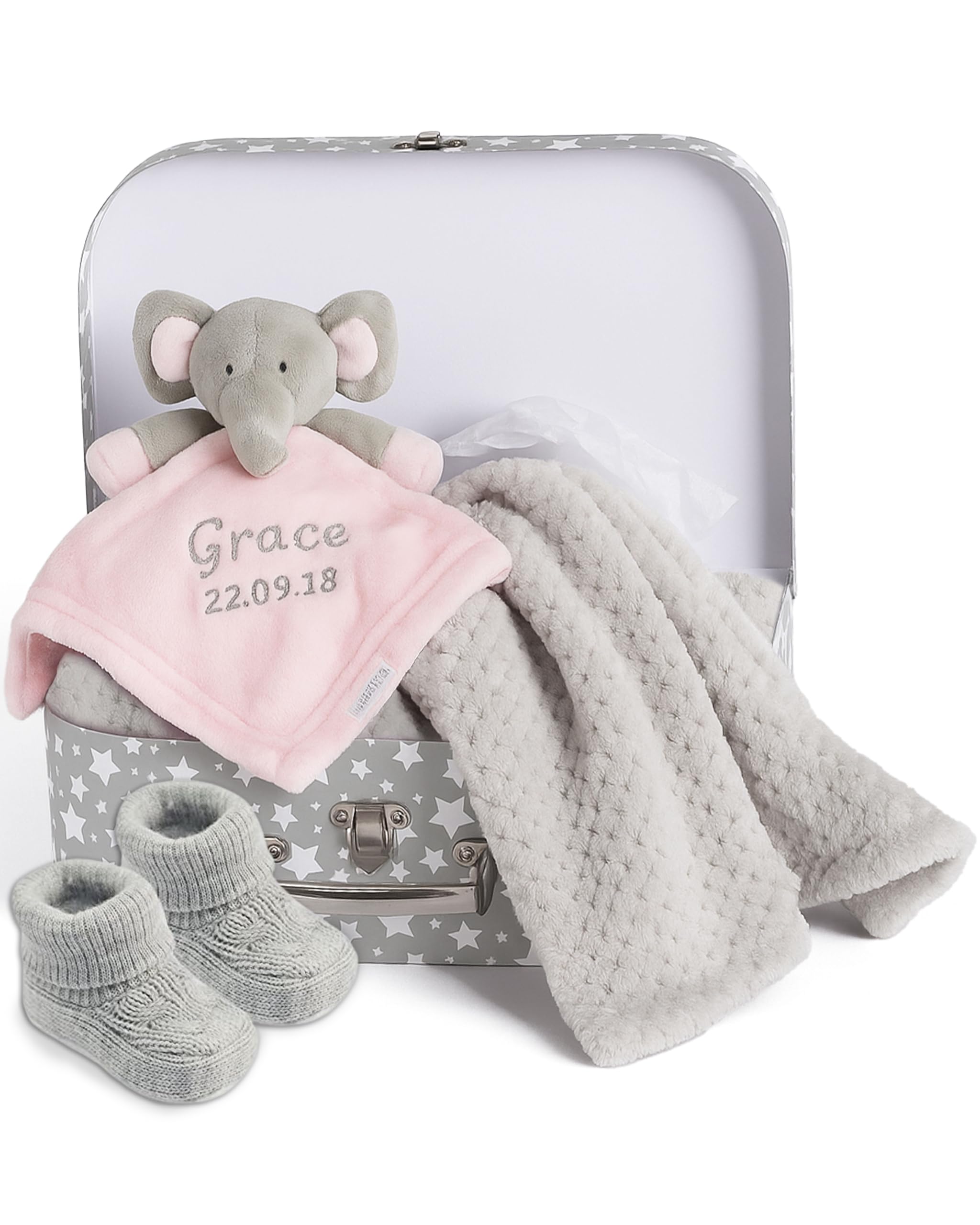 Hoolaroo Personalised Baby Comforters Gift Set Personalised Gifts