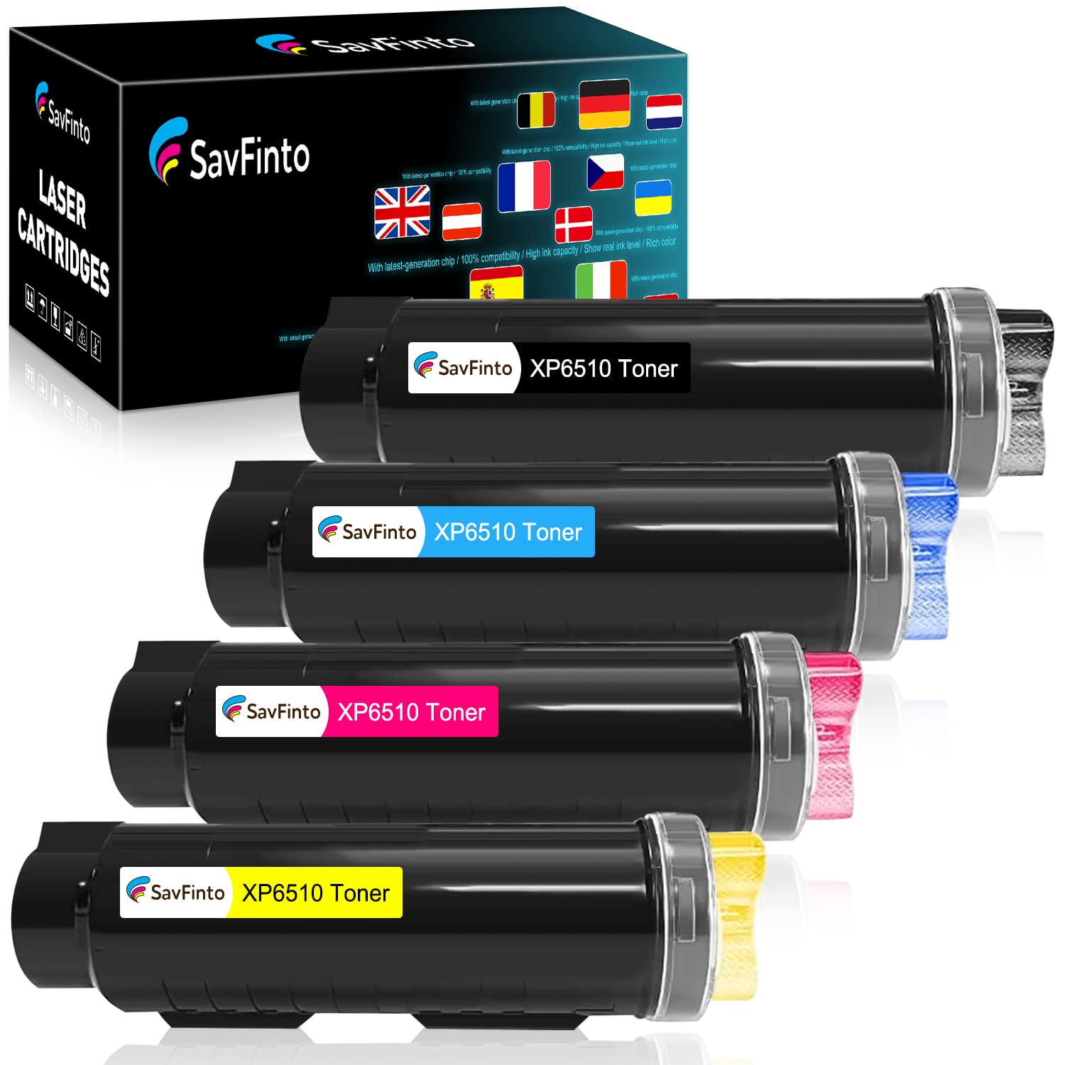 Toner compatible Xerox Phaser 6510 aux finitions précises pour impression WorkCentre 6515 - 8