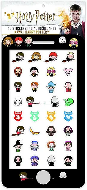 Set de 40 autocollants Harry Potter - Personnages et symboles officiels