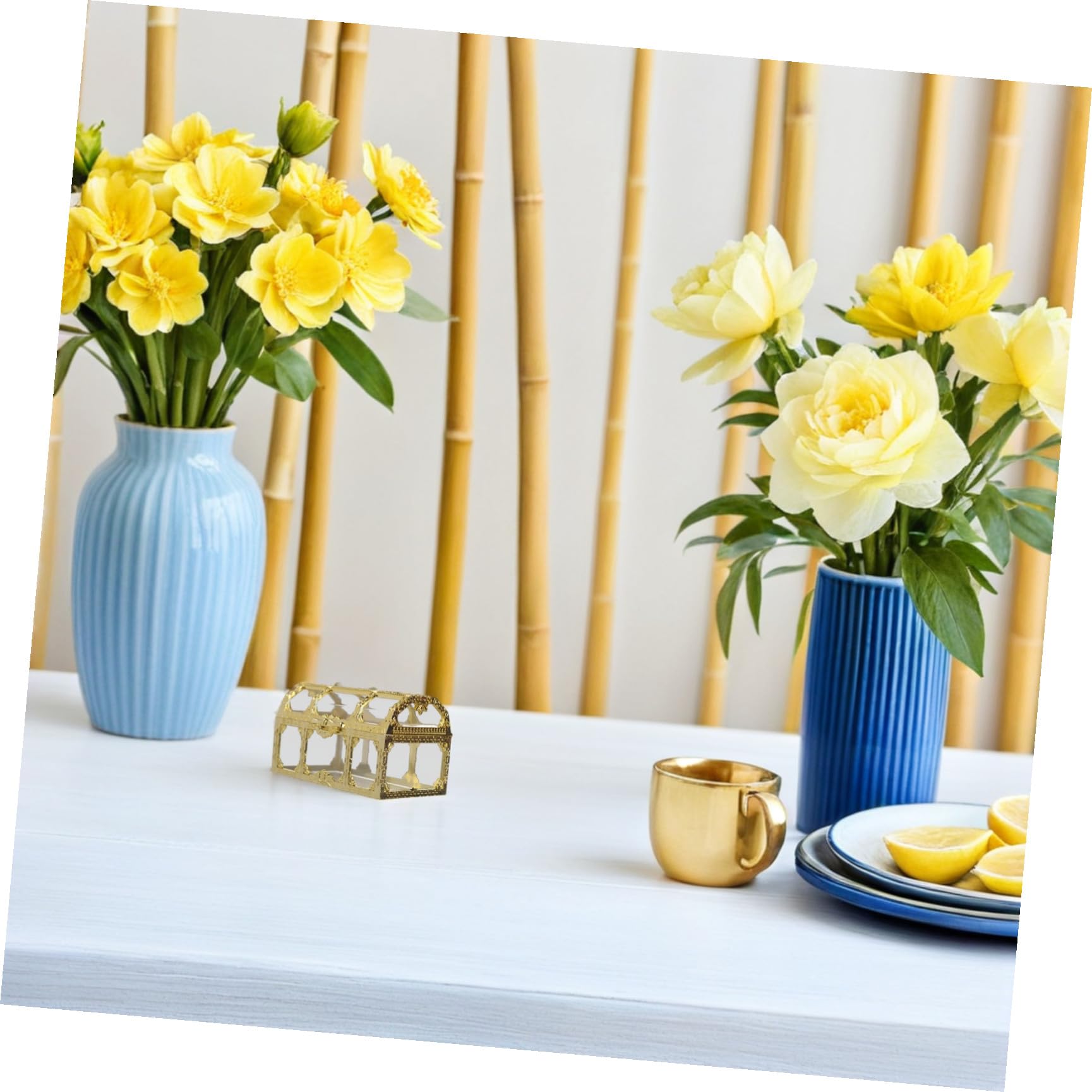 Scatoline Portaconfetti Matrimonio 12 Pezzi Plastica Oro