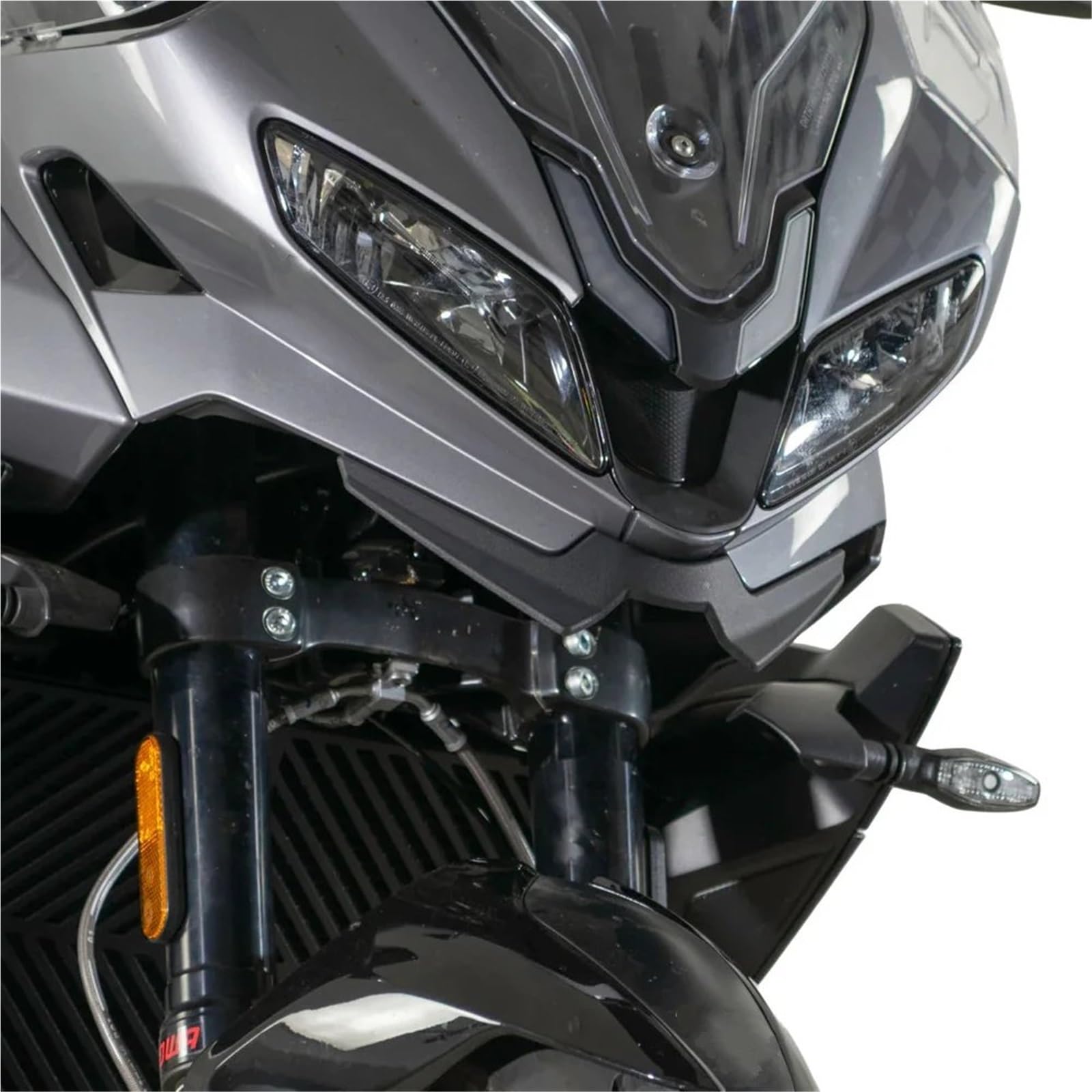 Motocicleta Alerón para Tiger para Sport 800 660 para Tiger 800 para Tiger660 Cubierta Alerón Pico Guardabarros Rueda Delantera Alerones Motocicleta(Carbon Look)