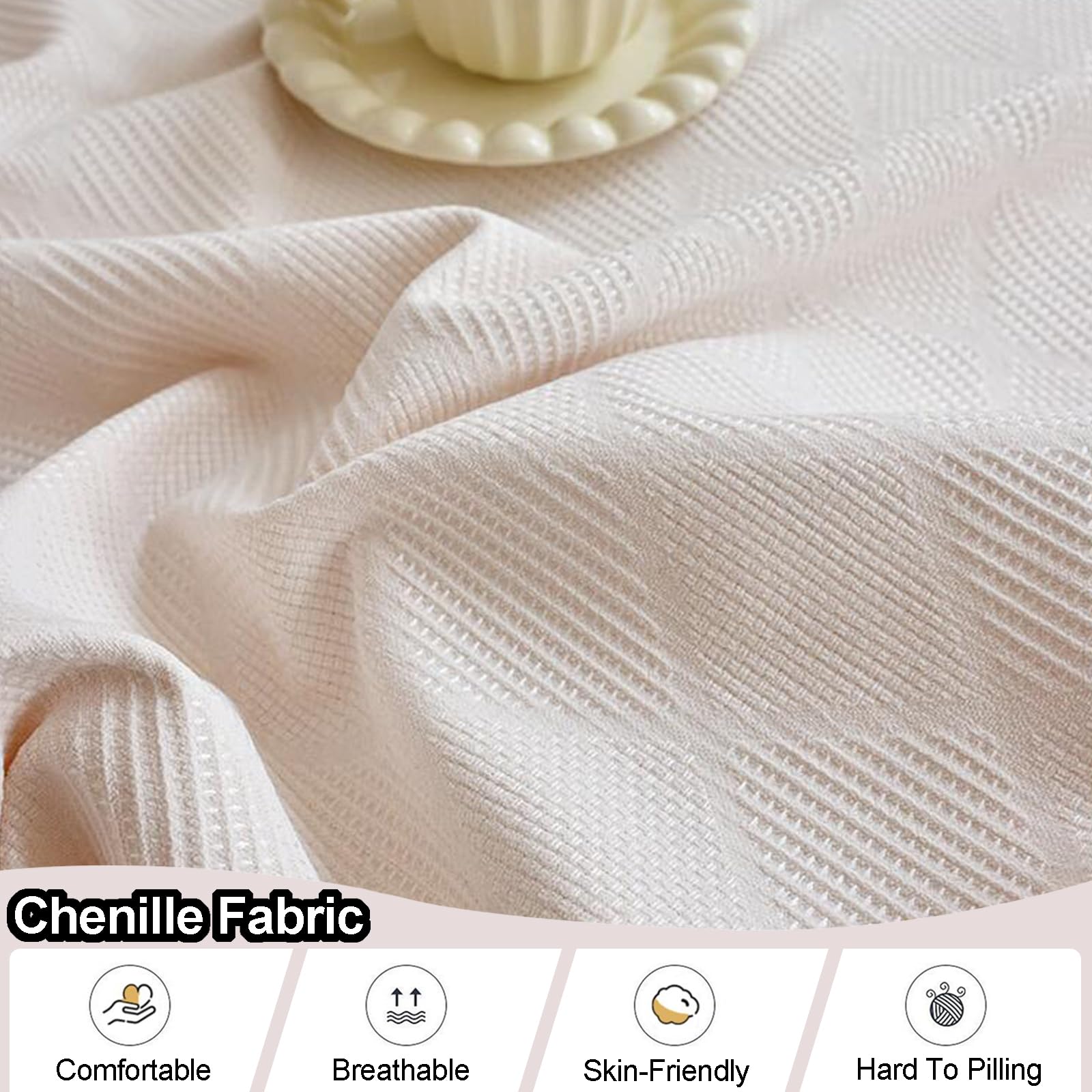 Plaids Ou Jeté De Canapé 1 2 3 4 Places Housse De Canapé Chenille avec Franges DéCoratives Couvre De Canapé en Forme De L/U Couverture De Canapé Polyvalente pour Chaise Et Lit(180X280cm,Grey)