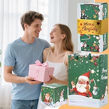 Christmas Bouncing Box, Compact Storage, 1 Set, Christmas Sur- prise Box, Folding Bouncing Pop-Up Exp losion Gift Storage, Creative Money Holder, For Boys Girls