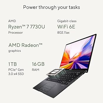 ASUS Zenbook 14 (OLED) 2023, AMD Ryzen 7 7730U, 14