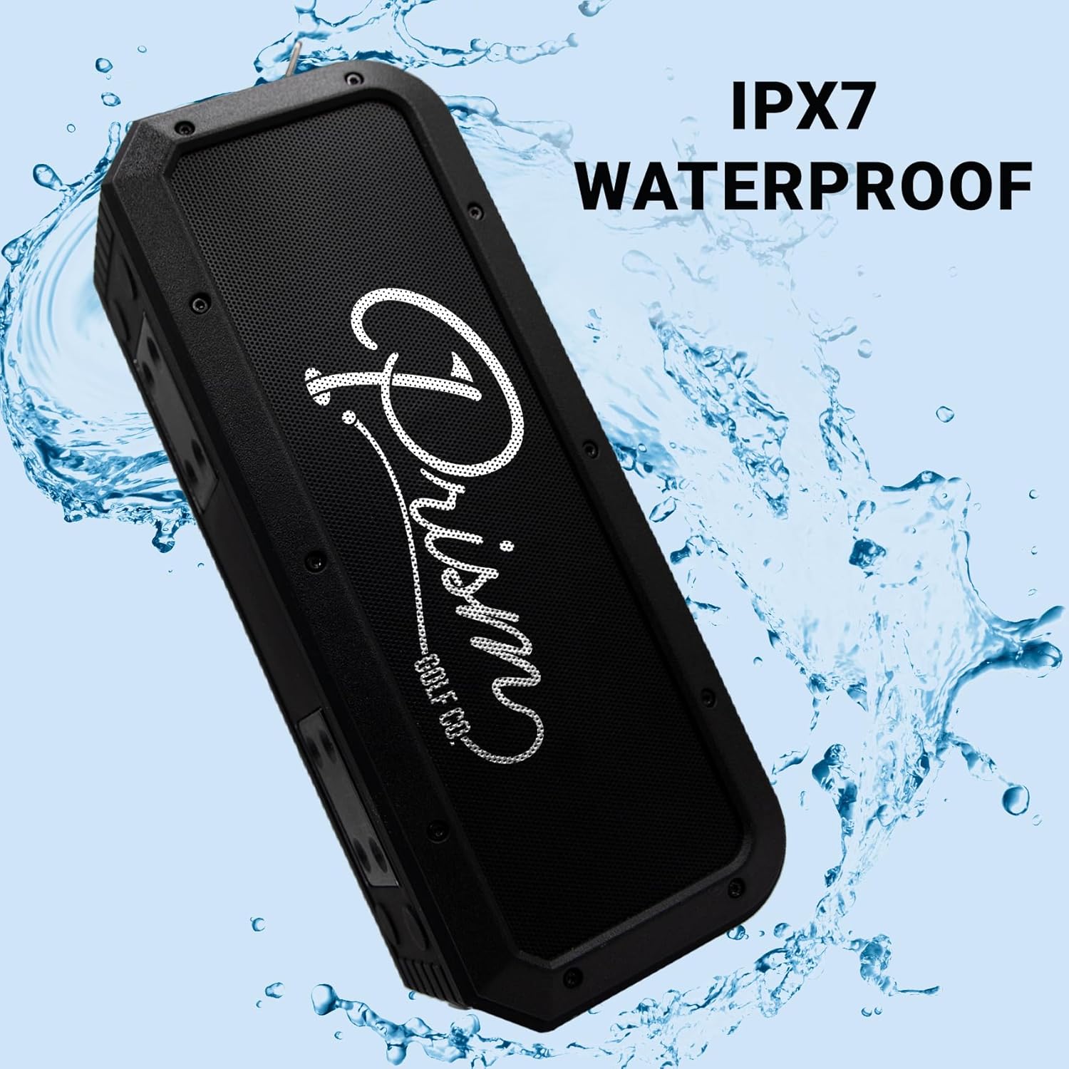 Prism's Golf Speaker, Magnetic Golf Speaker, Golf Cart Speakers Bluetooth, 40w Loud Bluetooth Speaker, Deep Bass, EQ, 30H Battery, Portable IPX7 Waterproof Bluetooth Speaker, Golf Accessories for Men - Image 2