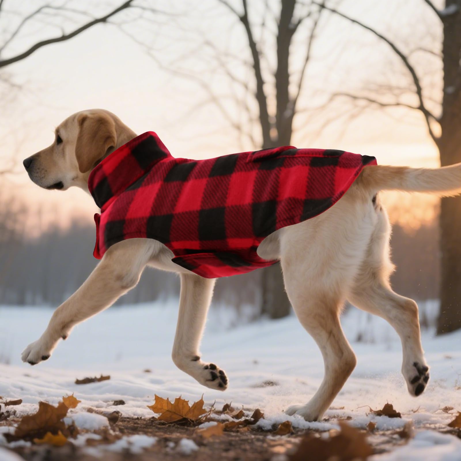 ASENKU Manteau d'hiver pour Chien Imperméable Coupe-Vent Veste Chaude Doublé en Polaire pour Chiot Gilet Vêtement Manteau Chien Hiver pour Petits Moyens Grands Chiens pour Teckel Bouledogue Francais
