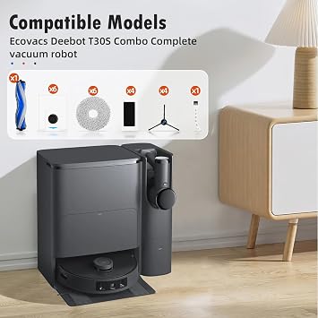 22 Pcs Vacuum Accessories Kit for ECOVACS DEEBOT T30S Combo Robot Vacuum