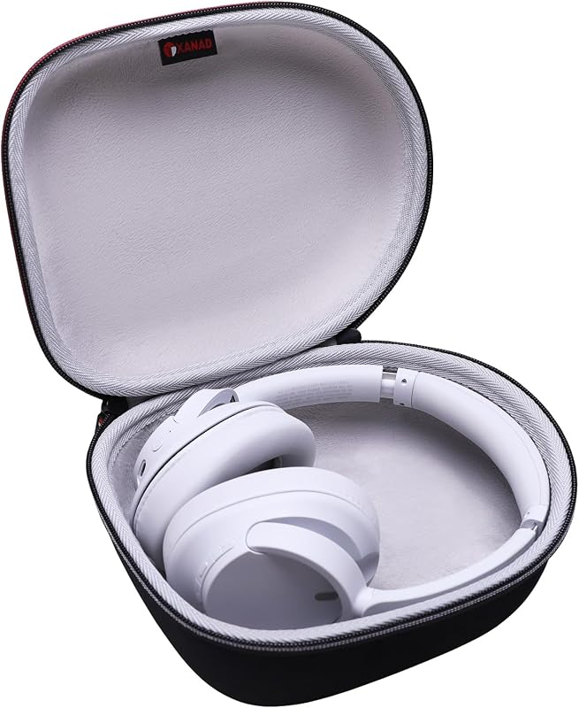 Headphone Headset Case Compatible with CMF, JBL, Beats, Sony, Soundcore Anker, Raycon, TOZO, SteelSeries, Logitech, Jabra, Bose, Audio-Technica, Sennheiser Headphones（Outer Black+Inner Gray）
