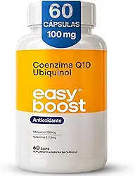 Coenzima Q10 100% Ubiquinol Easy Boost + Vitamina E com TCM 100mg 60 Capsulas
