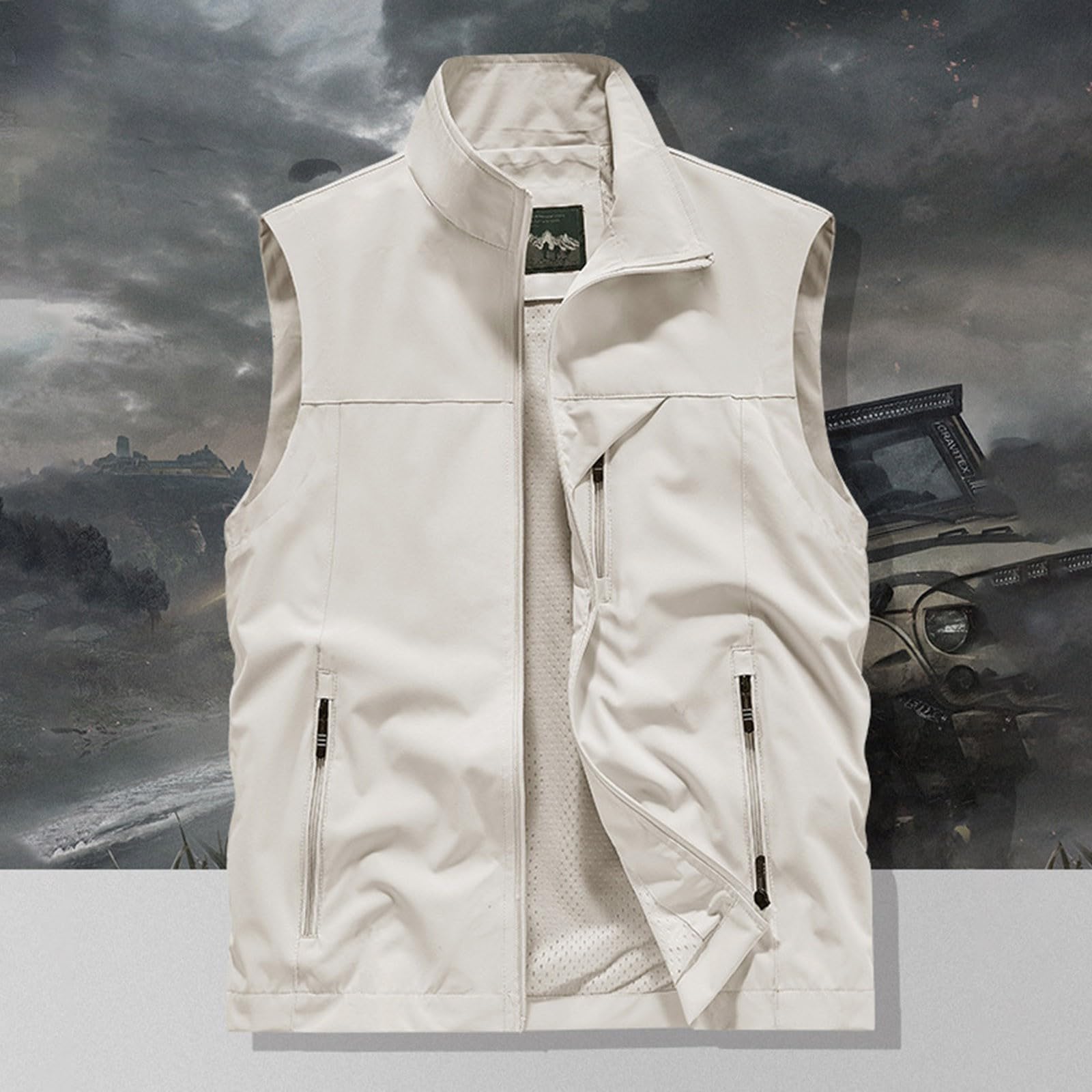 Herren Weste Sommer Leicht Ärmellose Mit Vielen Taschen Herrenwesten Sommer Dünne Anglerweste Softshell Kühlweste Outdoor Fahrrad Weste Elegant Arbeitsweste Übergrößen Arbeitsweste Sportlich