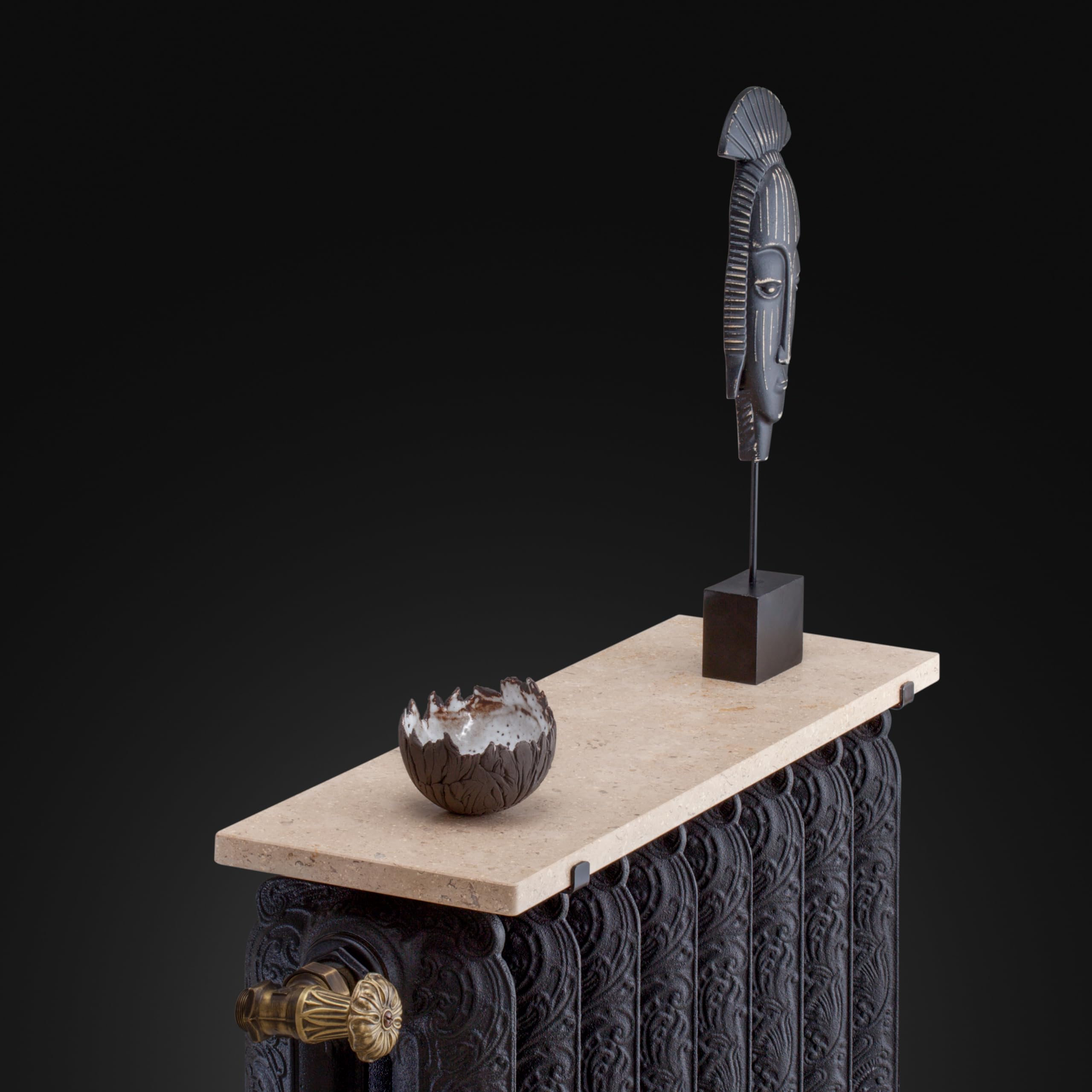 Tablette de radiateur en grès naturel 20x50x2 cm pour habiller un radiateur