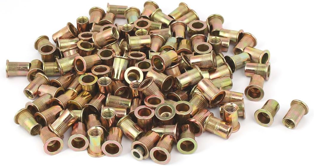 5/16"-18 Straight Knurled Rivet Nut Insert Bronze Tone 150pcs (c2b282d0b3280b7eef107b3f4c9110a9)