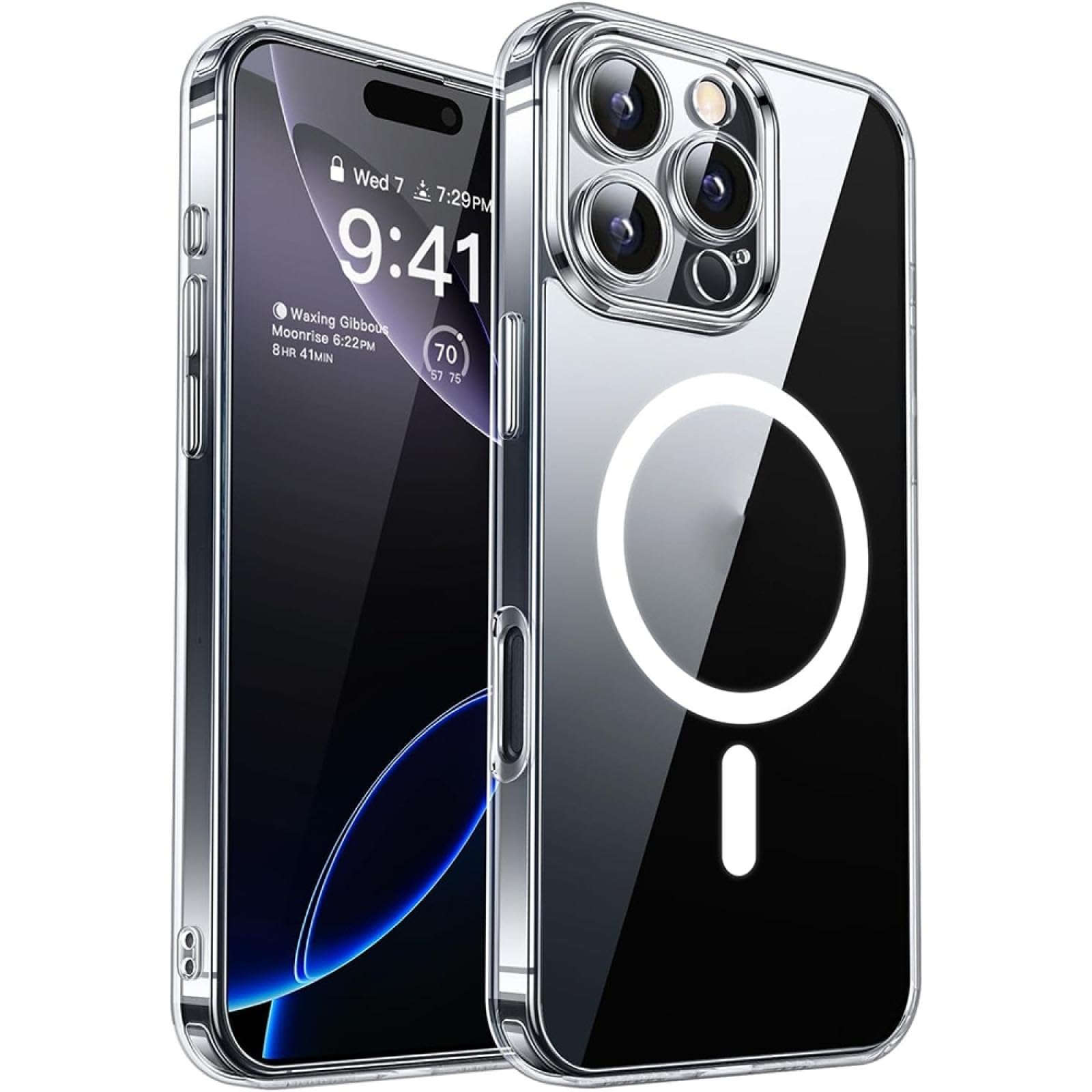 Coque rigide hybride iPhone 16 transparente antichoc mate - 7