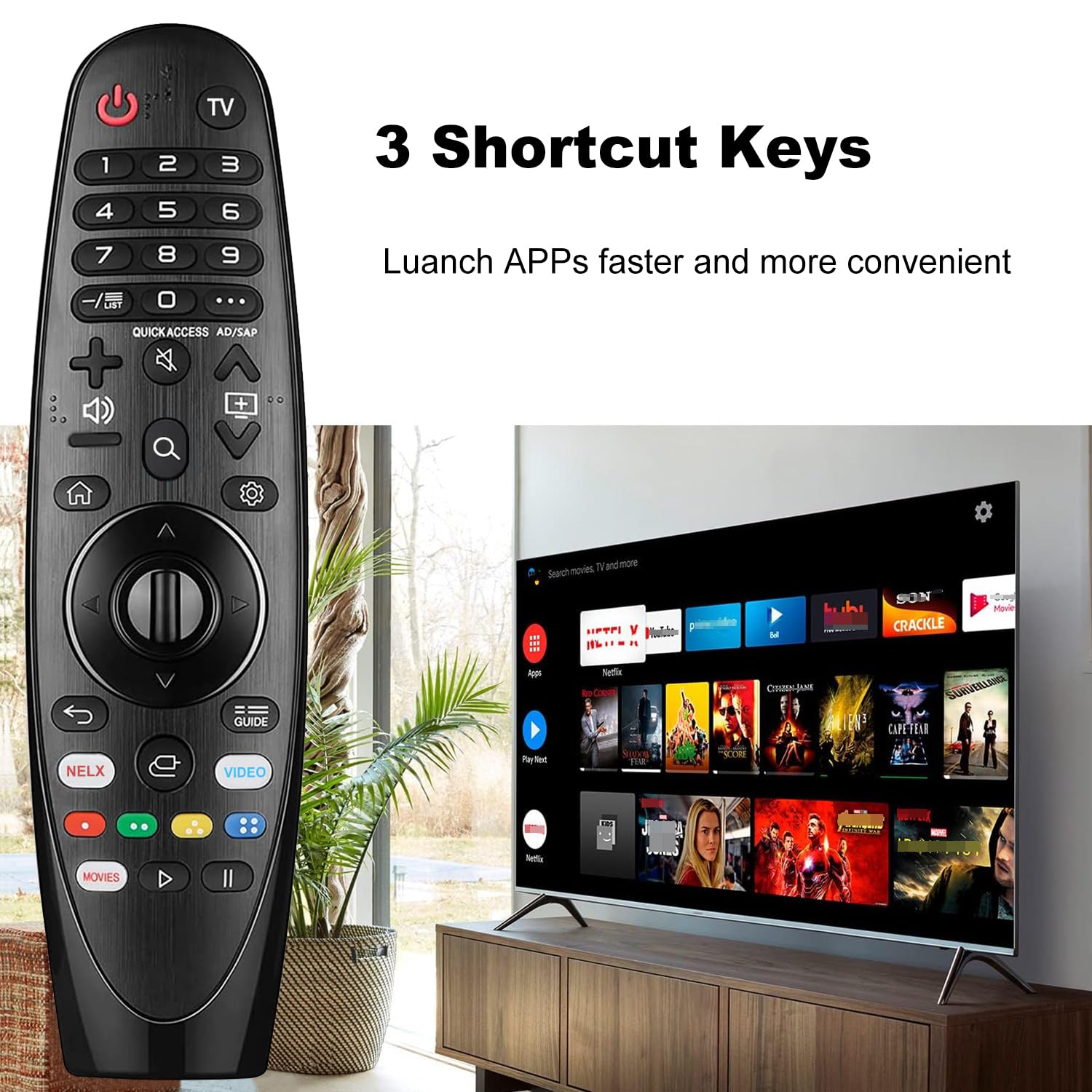 telecomando universale compatibile con LG Smart TVs - Senza funzioni vocali e puntatori