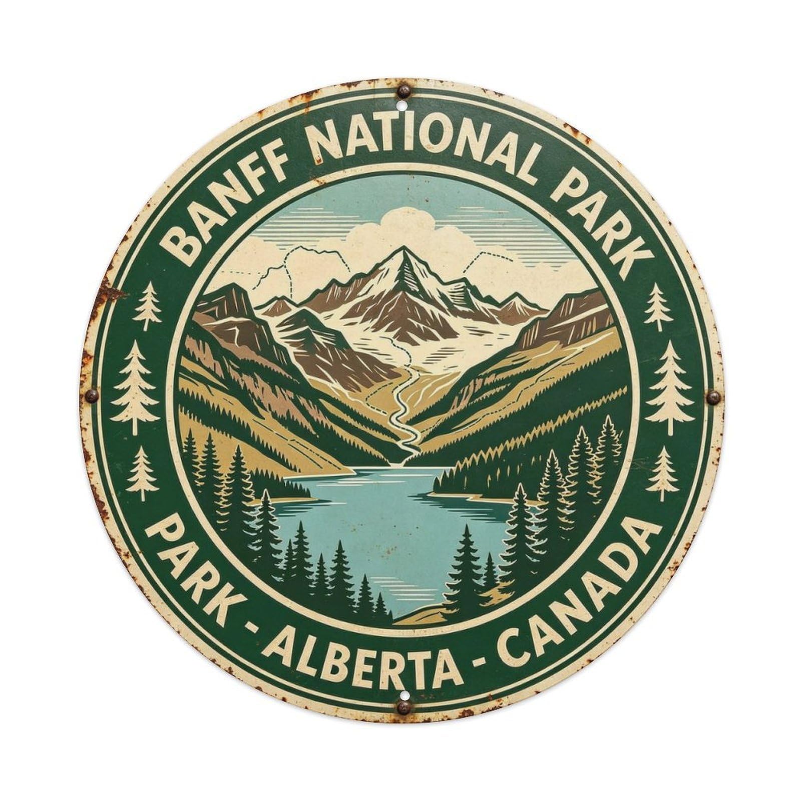 Banff National Park Metal Tin Sign Plaque