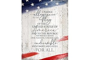 DEXSA I Pledge Allegiance Wall Plaque