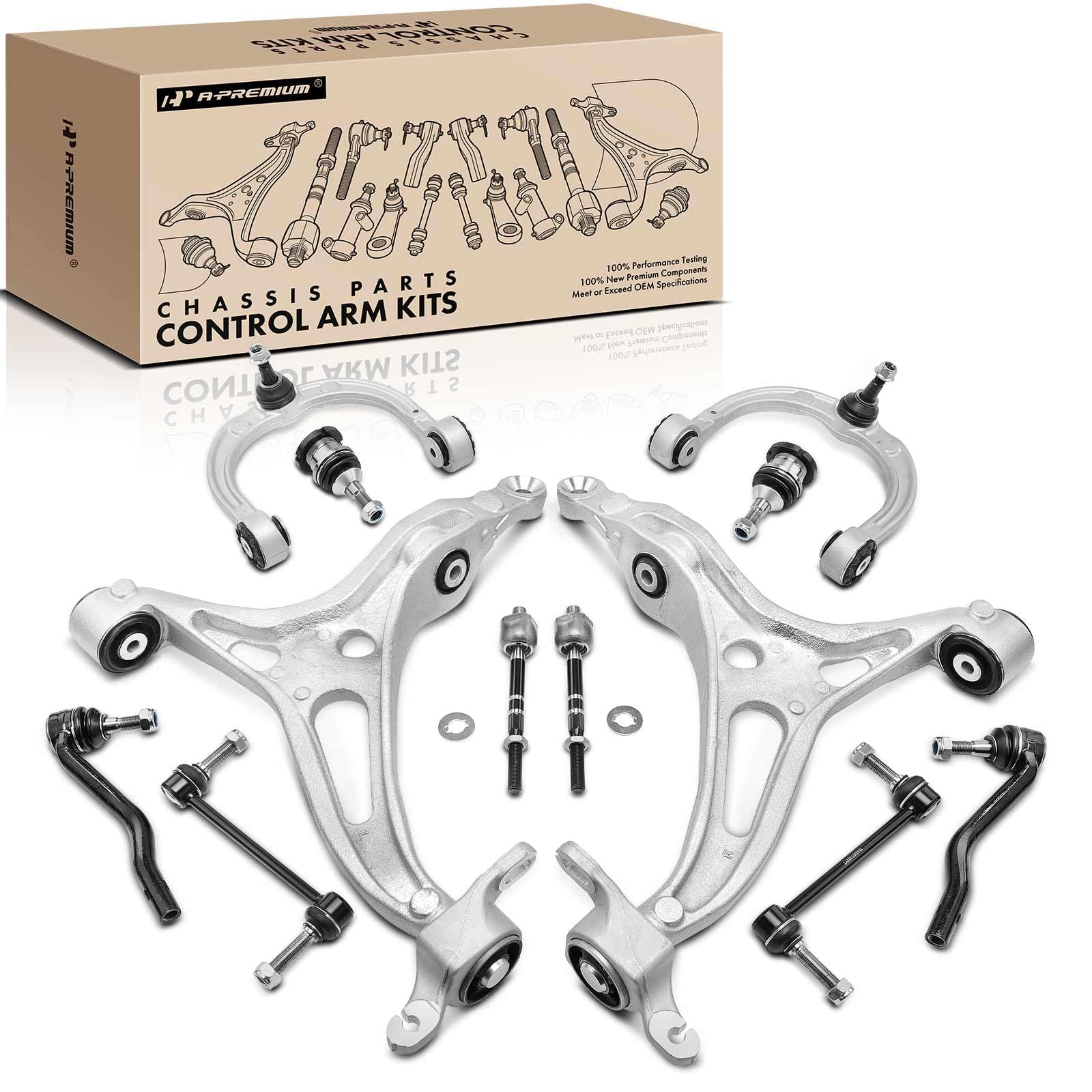 Photo 1 of A-Premium Set of 12, Lower Upper Control Arm, Inner Outer Tie Rod End, Lower Ball Joint, Sway Bar Link, Compatible with Mercedes-Benz - 2006-2011 - GL320 GL350 GL450 GL550 & ML320 ML350 ML450 ML500