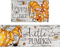 Vista 11 de Juego de 2 alfombras y tapetes de cocina de Feliz Navidad, zorro de los pinos, bosque nevado, ciervos, copos de nieve, vacaciones de invierno