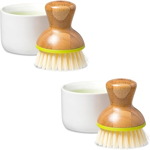 Miniatura 10 de Full CircleDespachador de jabónBubble Up de cerámica con esponja color blanco