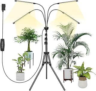 Plant Grow Light ,Grow Light for Indoor Plants Full Spectrum, LED Grow Lights with Stand Adjustable 15-58 inch, Auto On/Of...