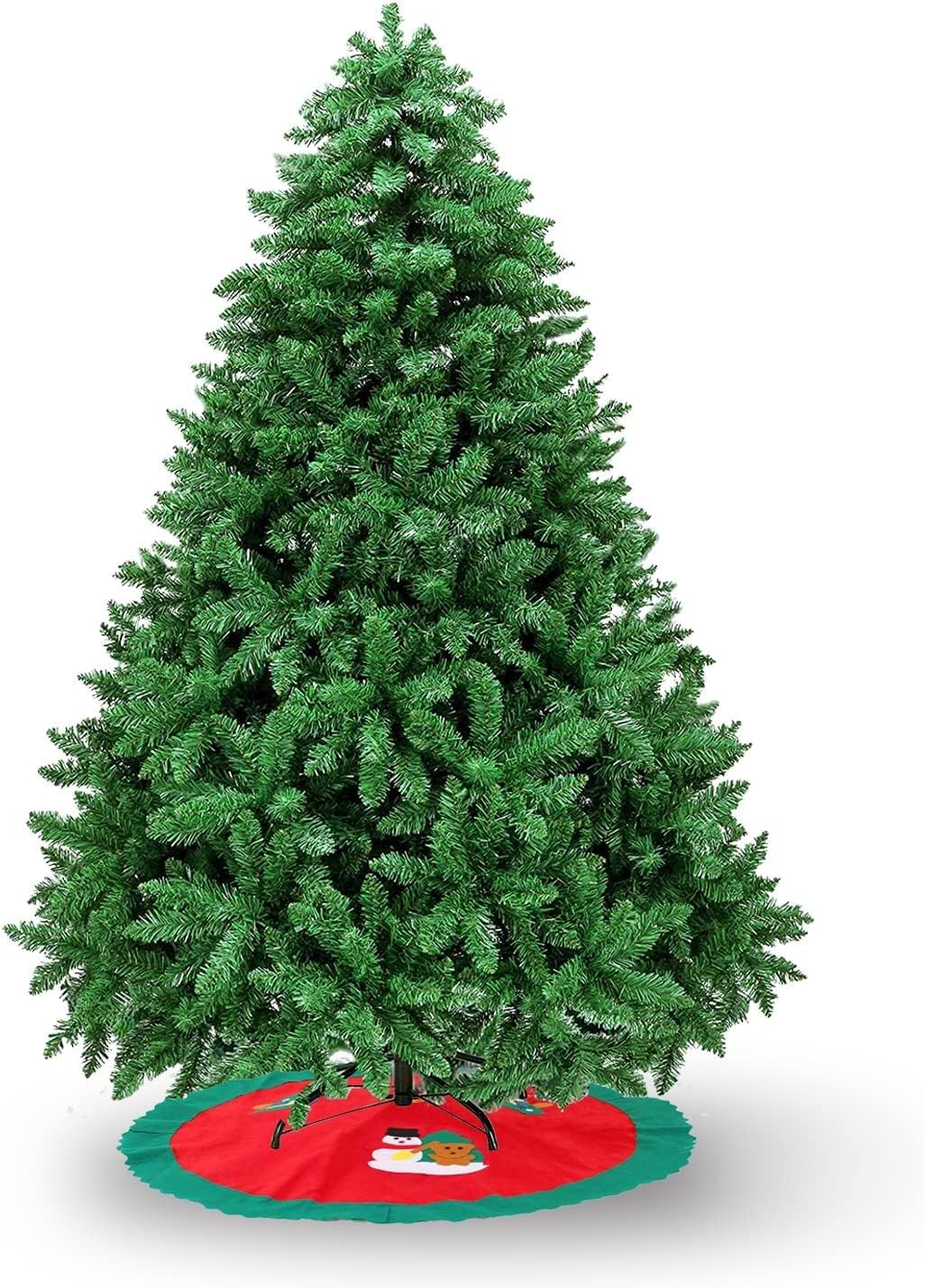 Christmas Tree Artificial Fir with Skirt Outdoor Unlit Faux