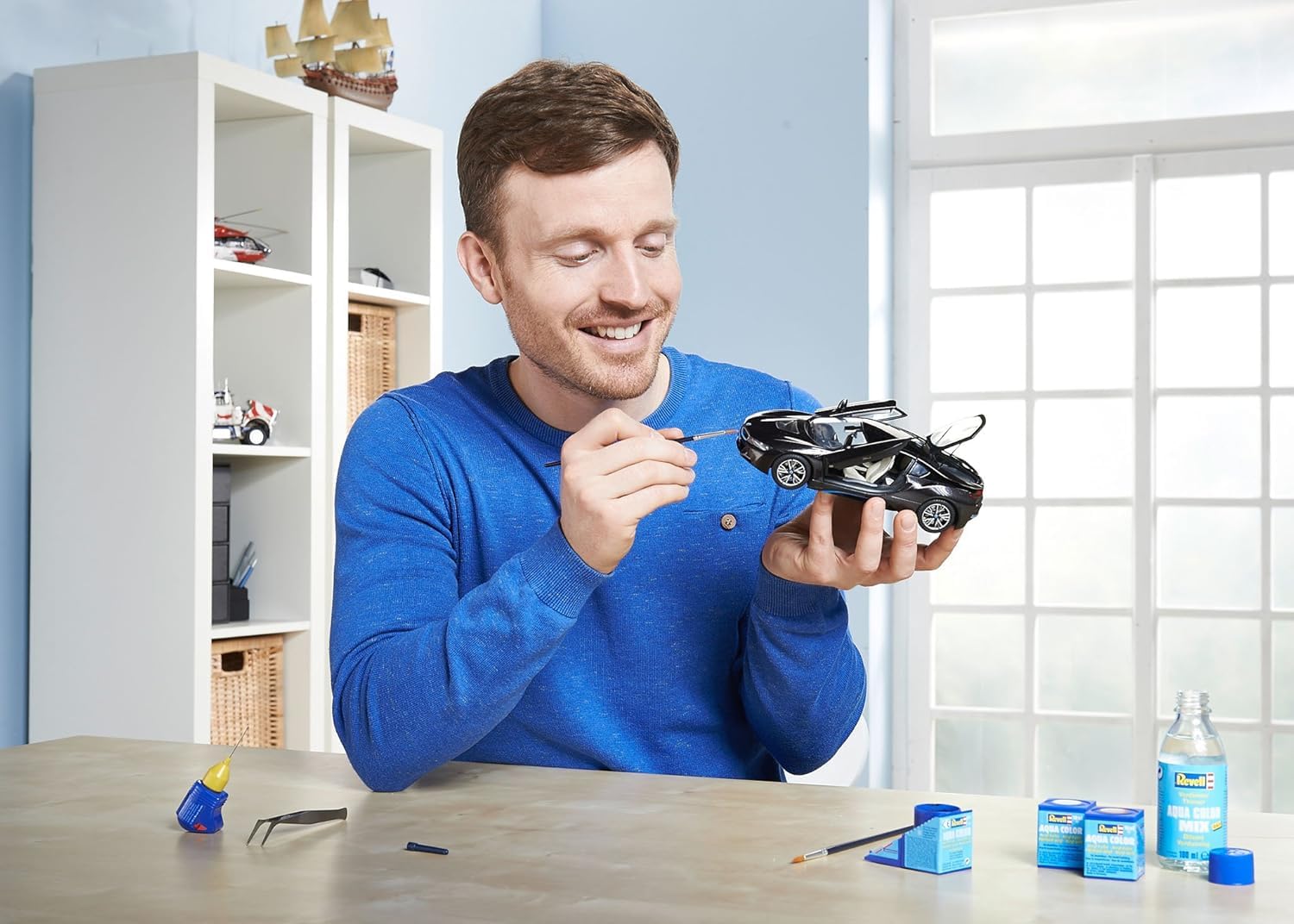 Revell - 07008 - Mbmw I8 - 131 Pièces - Echelle 1/24, Le noir