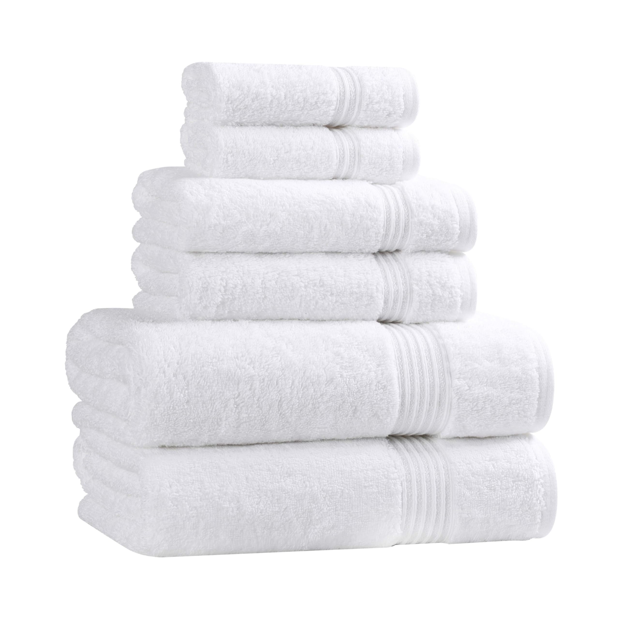 Superior Egyptian Cotton 6-Piece Towel Set, Bathroom Essentials, Towels For Bathroom, Apartment, Airbnb, Guest Bath, Face, Hand, Bath Towels,