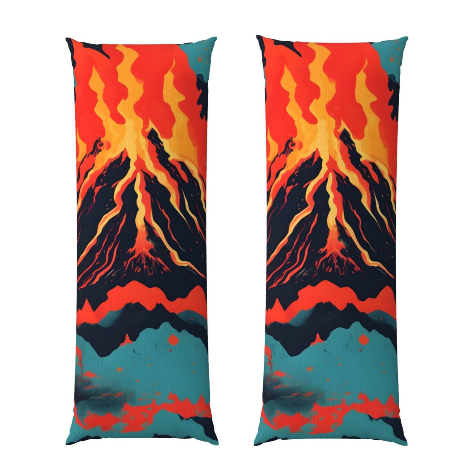 Taies d'oreiller ultra douces volcan housse esthétique lit