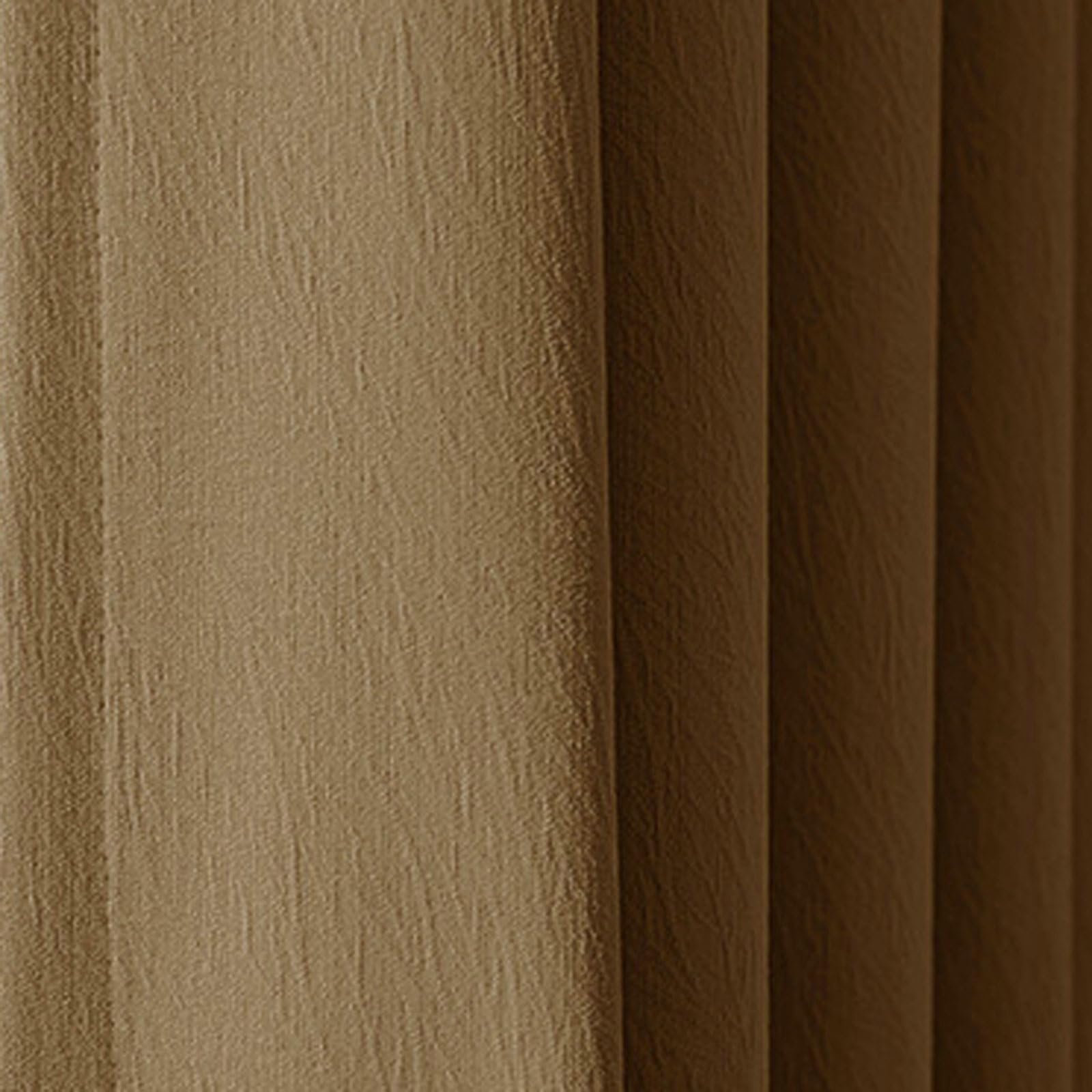 72 Blackout Curtains for Bedroom, Simple Solid Color Brown Eyelets Room Darkening Blackout Curtains for Living Room 52W x 72L inch