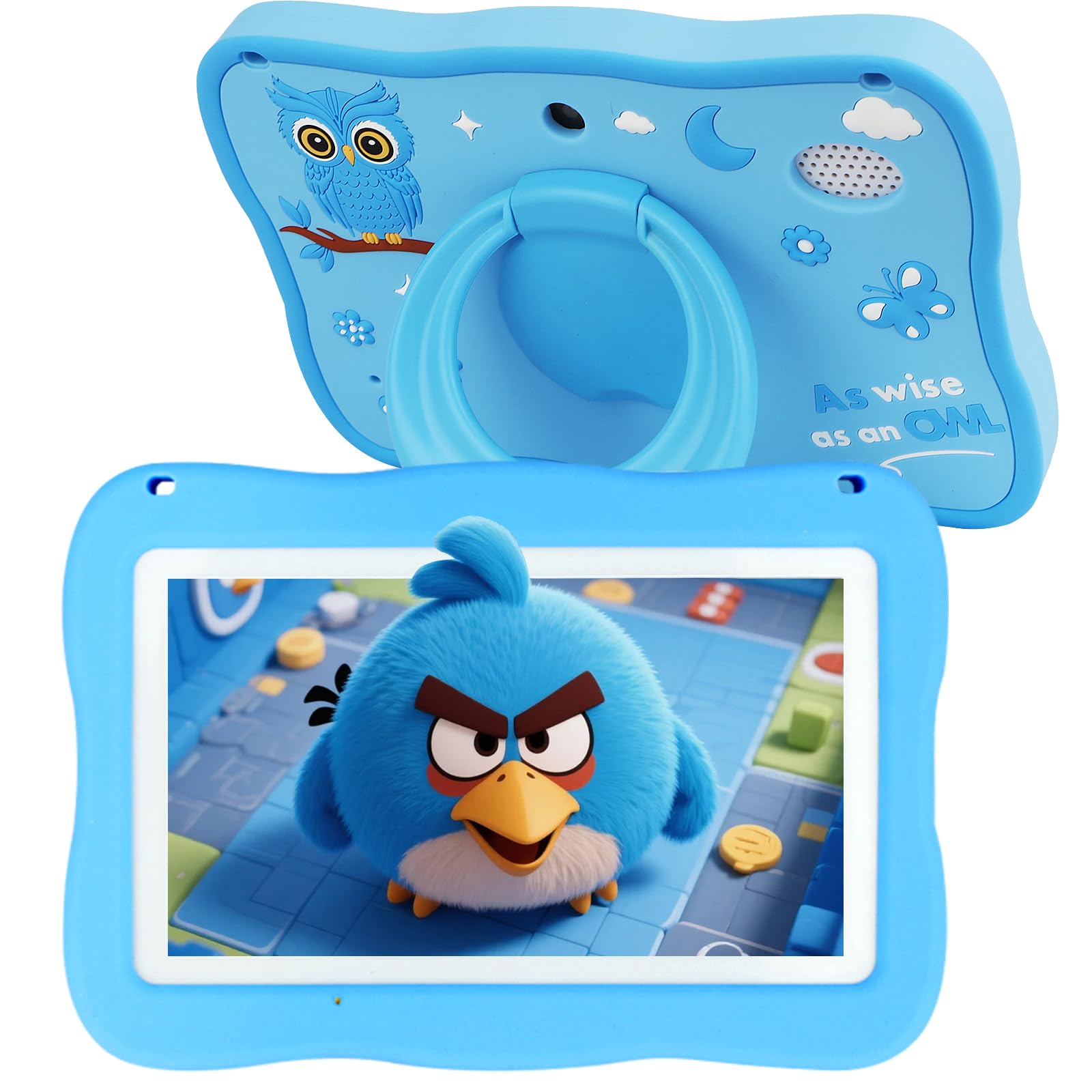 Tablet per bambini da 32 GB per bambini 3-7 con un sacco di contenuti offline, tablet per bambini da 7 pollici software per bambini installato con custodia protettiva WiFi, controllo genitori, tablet