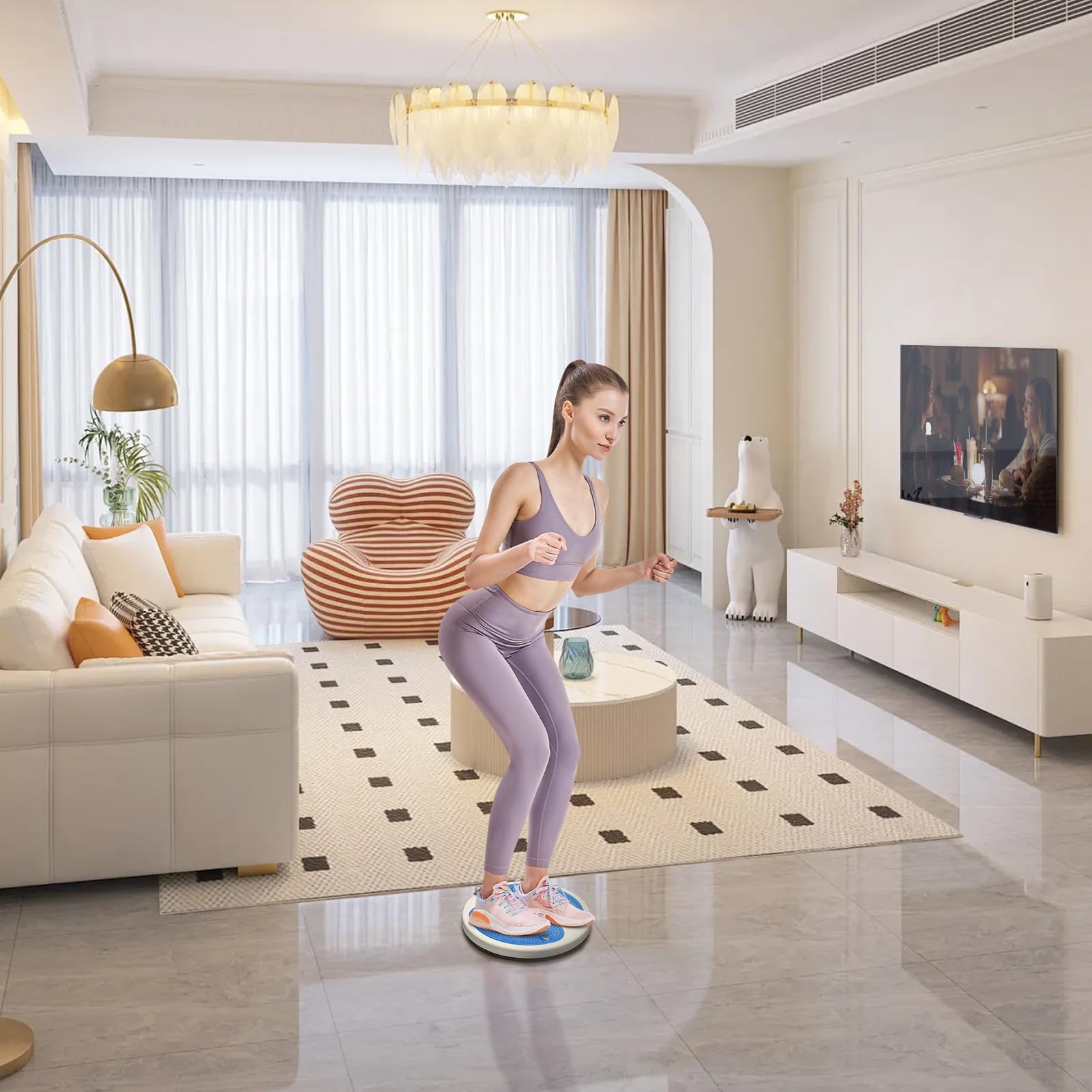 Waist Twisting Disc, Fitness Twister Scheibe Aerobic Training Twist Waist Balance Board Disc Taille Drehscheibe Hüfttrainer mit Fußsohle Massage, für Hüften und Taille Bewegung