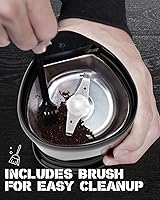 Vista 3 de Molinillos eléctricos de cuchillas de café, 2 onzas, molinillo de granos de caféespecias y nueces, eléctrico con cuchilla de acero inoxidable