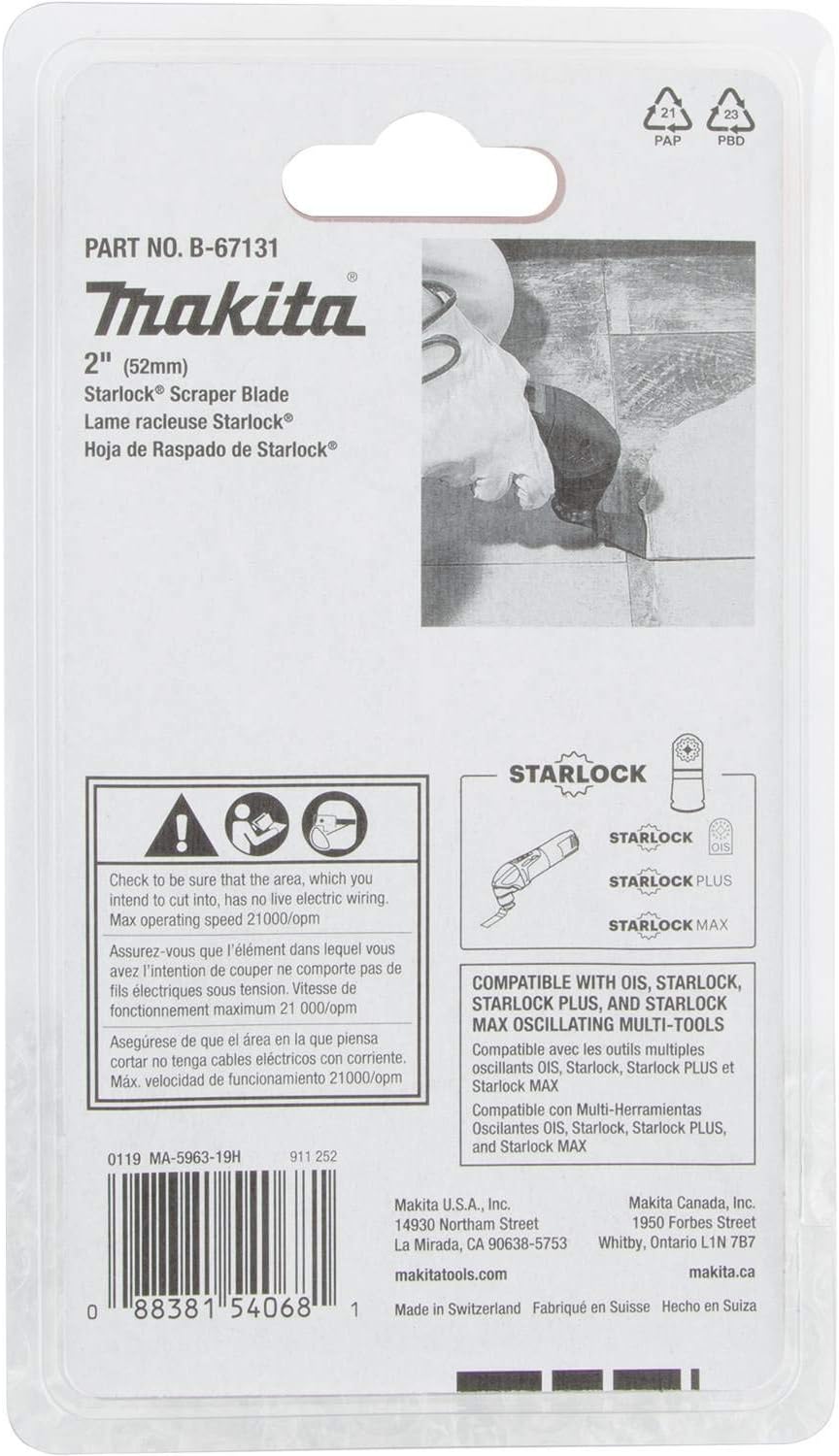 Makita B-67131 2" Starlock® Scraper Blade