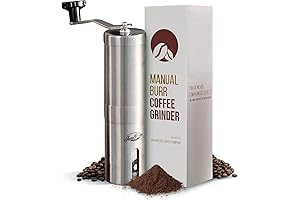 JavaPresse Manual Stainless Steel Burr Grinder - The Perfect Grind for Your Coffee Adventures