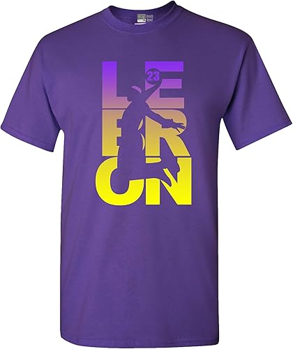 L23 23 LA Camiseta deportiva para fanáticos de los deportes de baloncesto DT