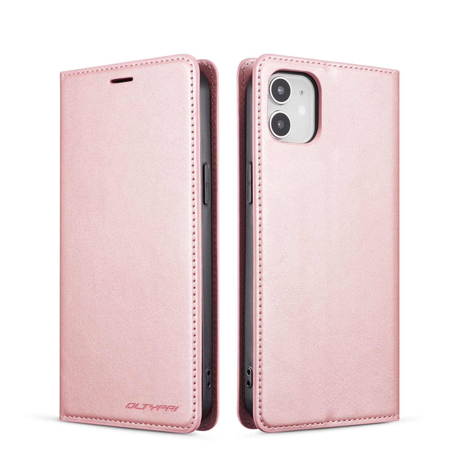 Ledertasche Für IPhone 11 – Mit Kartenfach, Ständerfunktion & Magnetverschluss, Farbe Rot