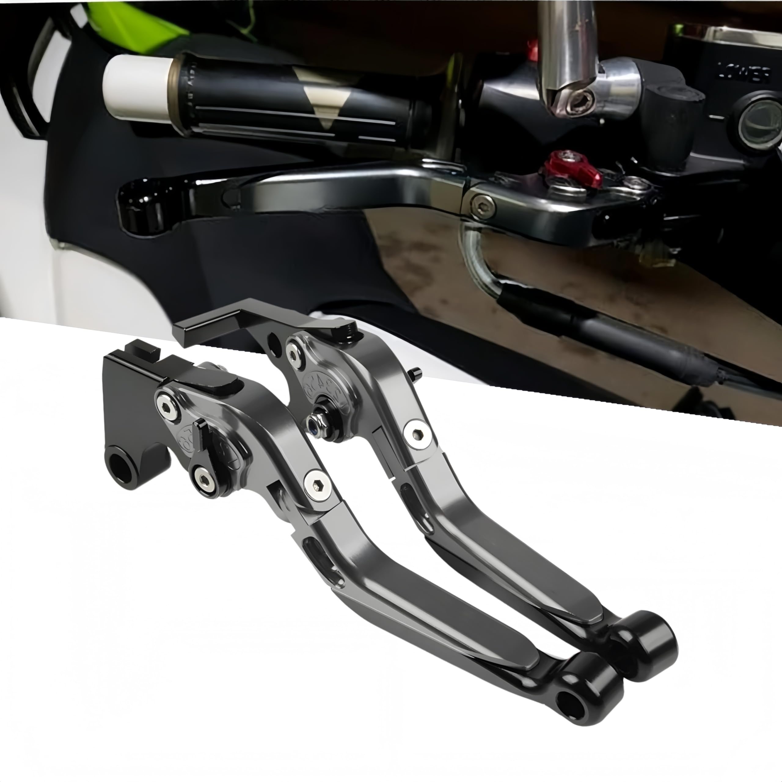 Per TMAX 500 2008-2011 TMAX530 2012-2016 TMAX 560 2019-2020 T-MAX Leve Freno e Frizione CNC Alluminio Pieghevoli Regolabili Accessori Moto Titaniu+Arancione