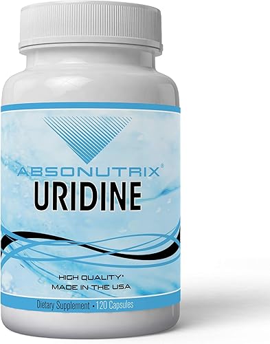 Absonutrix Monofosfato de uridina (potenciador de colina) 545 mg por cápsula – 120 cápsulas vegetales de memoria fabricadas en Estados Unidos