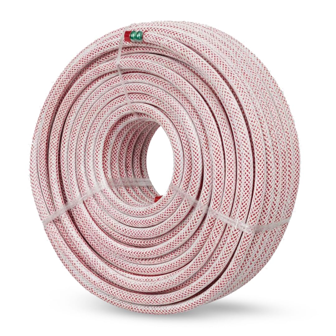 Balwaan Krishi Hose Pipe HP-8505 | 3-Layer Cross Braided, Garden & Agriculture Water Pipe | 8.5 mm | 100 Meter | Heavy Duty & Flexible-image-37