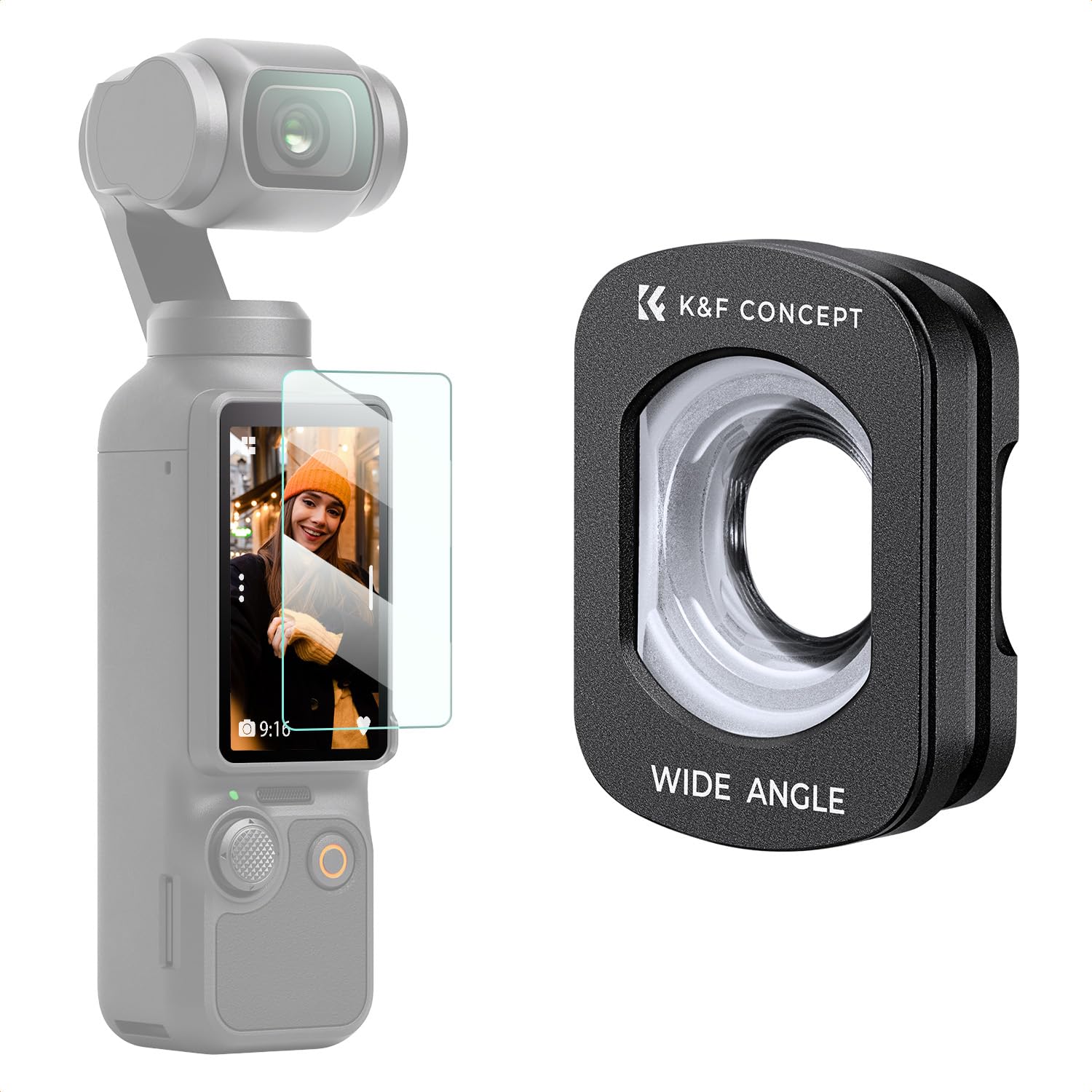 Wide-Angle Lens Compatible with DJI Osmo Pocket 3, Magnetic Attach/Multi-Coated/Optical Glass