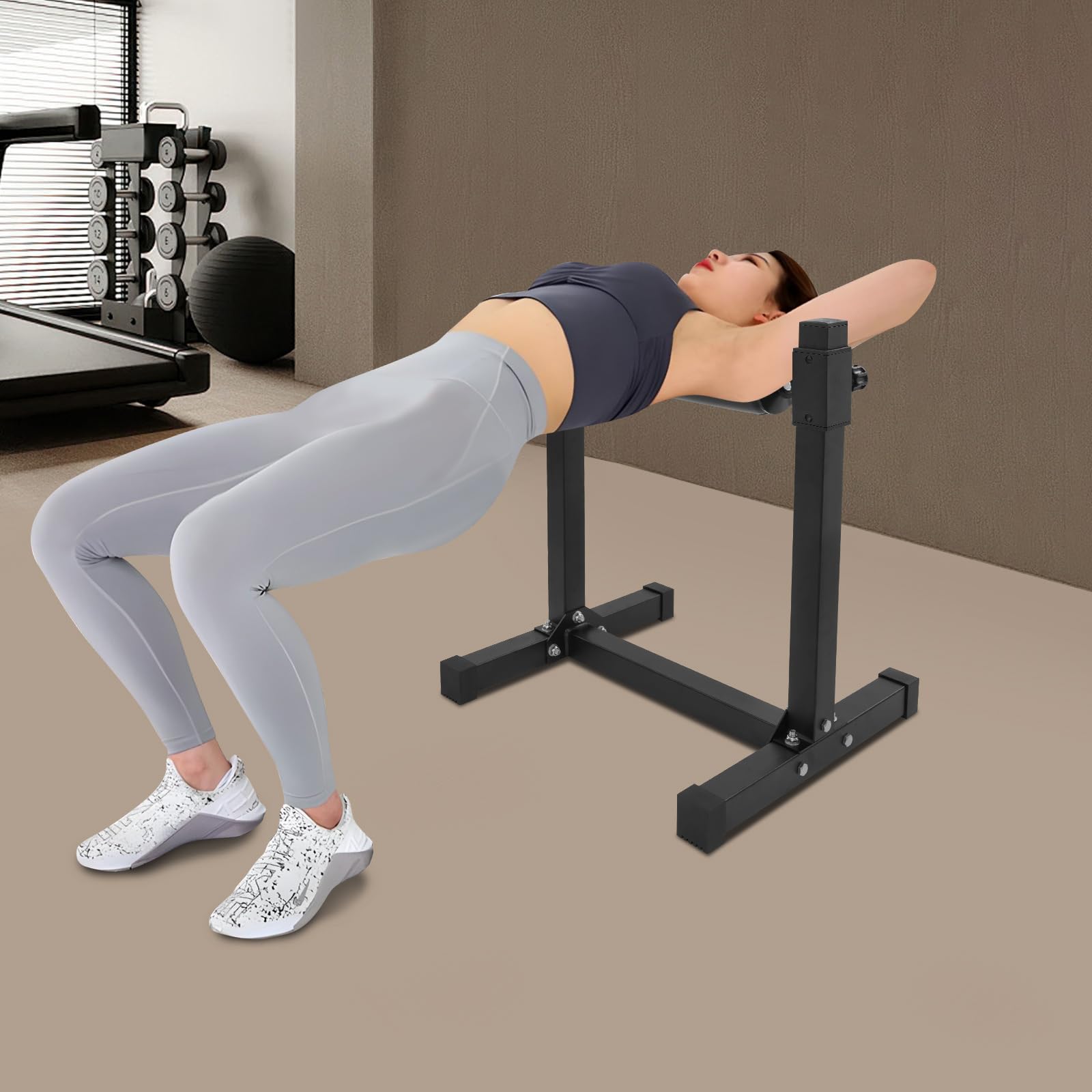 Supporto per squat per bilanciere, supporto per squat a gamba singola, portata 200 kg, regolabile in altezza a 9 livelli, per la casa