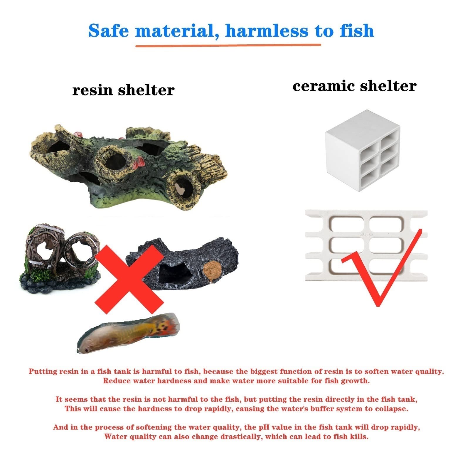Aquarium Keramik Keramik Wasserhöhle Aquarium Höhle Keramik Versteck Habitat Hütte Höhle Zucht Topf Loch