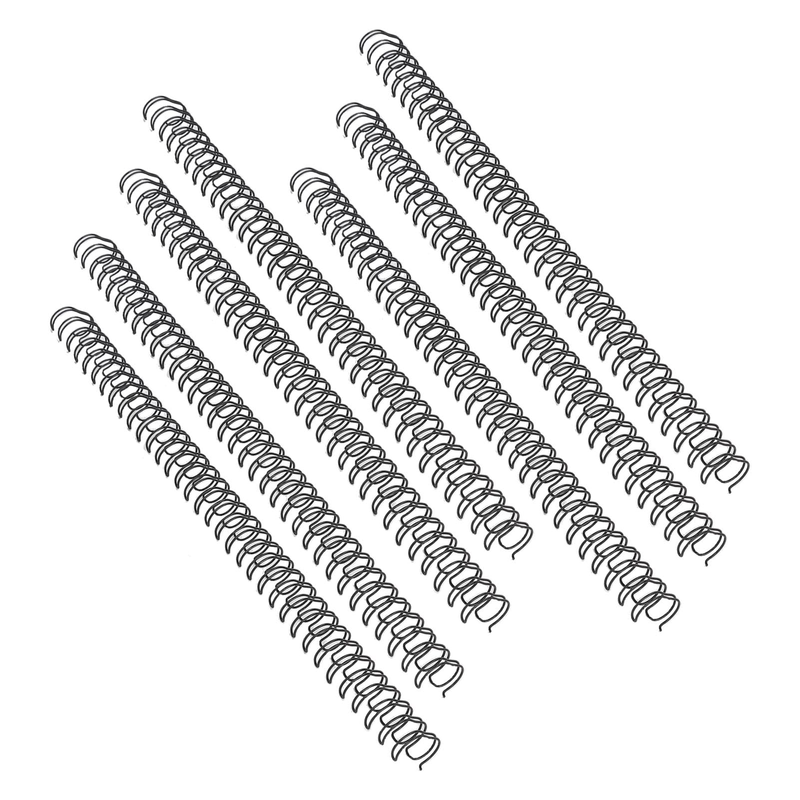 Cocoarm Dorso con Rilegatura a Filo Metallico a Doppio Anello, Rivestimento in Filo di Ferro, capacità 180 Fogli, per Documenti e Report A4 (BLACK)